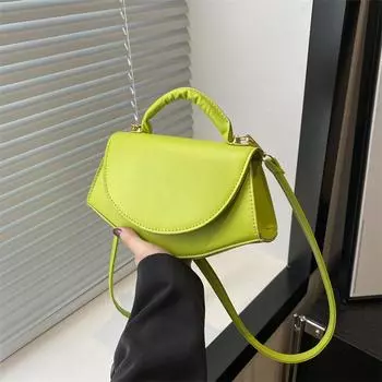 2024 весна новая сумка женская мода простая сумка через плечо для отдыха пригородная сумка-мессенджер нишевая сумка женская сумка чёрный