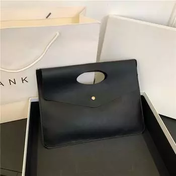 2024 весна новая сумка женская ретро мода клатч большой емкости для отдыха пригородная сумка тоут женская сумка чёрный