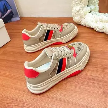 2024 весна новые кроссовки женские дорогие модные туфли модный тренд спортивная повседневная обувь радужные балетки 36 зелёный