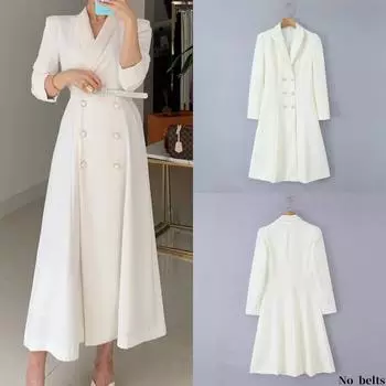 2024 весна новый французский темперамент личность мода элегантный повседневный грубый спиннинг утолщенный пальто куртка XS слоновая кость