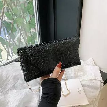 2024 весна новый иностранный стиль простая сумка через плечо повседневная сумка-мессенджер женская модная тенденция цепочка маленькая квадратная сумка белый