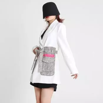 2024 весна осень дизайн с v-образным вырезом шикарный свободный французский придворный стиль женский повседневный пиджак S чёрный