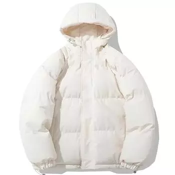 2024 Winter Jacket Men Hooded Casual Loose Warm Parkas Mens Solid Hooded Collar Thickened Mens Solid Winter Jacket Coat Man M зелёный