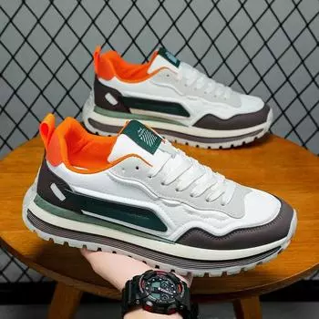 2024 winter new breathable trend men s shoes versatile high-end sense sports and leisure men s dad shoes comfortable men s shoes 39