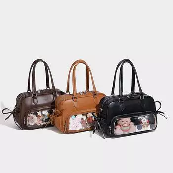 2024 Winter New Niche Handbag Japanese Cute Large Capacity Shoulder Underarm Bag Commuter Versatile Backpack