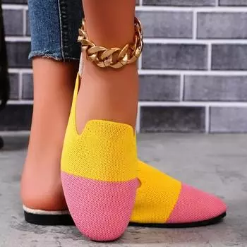 2024 Женская обувь Лидер продаж Высококачественные женские тапочки Модные цветные носки на низком каблуке Большие размеры женские тапочки 35 темно-синий