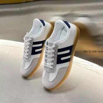 2024 Women Sneakers Fashion Shoes Spring Trend Casual Flats Sneakers Female New Fashion Comfort White Vulcanized Platform Shoes 35 белый
