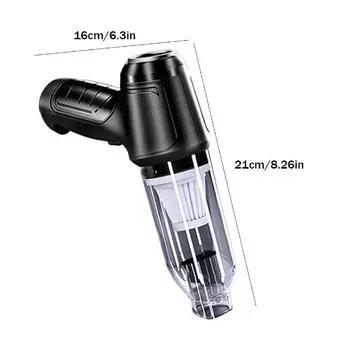 2025 12000PA беспроводной автомобильный пылесос USB зарядка 3600mAh портативный уборочный прибор мини пылесос для бытовой уборки автомобиля