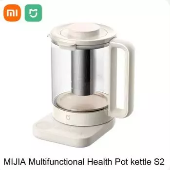 2024 XIAOMI MIJIA Многофункциональный чайник Health Pot S2 1,5 л Бытовая техника 800 Вт 304 Нержавеющая сталь Сохранение тепла белый