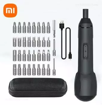 2024 Xiaomi mijiaЭлектрическая отвертка Перезаряжаемая мини-отвертка Набор бит Многофункциональные беспроводные электрические отвертки Мощный ручной инструмент