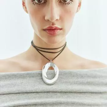 2024 ZAA винтажное круглое металлическое ожерелье с геометрическим кулоном для женщин, модные украшения на шею, аксессуары для праздничных вечеринок золотой