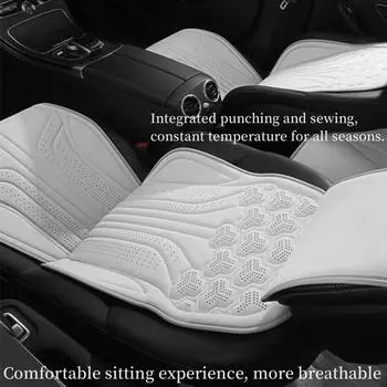2024 Замшевая подушка для седла, противоскользящая подушка для переднего сиденья стула, дышащая подкладка, протектор для автомобильного сиденья, чехлы для автомобильных сидений, подушка для автомобильного сиденья чёрный