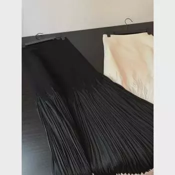 2024 Женская белая плиссированная летняя сетчатая юбка XL чёрный