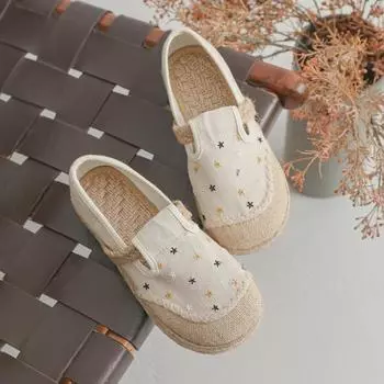 2024 Женская льняная вышитая обувь для рукоделия - DX2 Original Shallow Mouth Design 40 серый