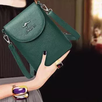 2024 Женская модная и универсальная сумка-мессенджер через плечо - Douyin Style Trendy Crossbody для мобильных телефонов 14*19*5cm