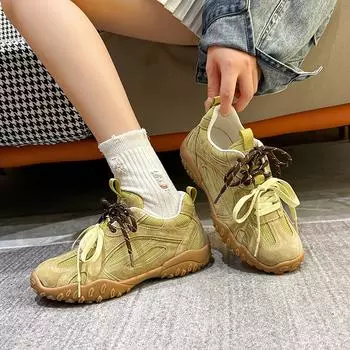 2024 Женская модная сетчатая повседневная обувь - дышащая, толстая подошва, ретро-немецкий стиль 35