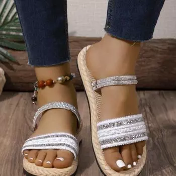 2024 женская новая роскошная женская обувь тапочки на толстой подошве сандалии пляжные тапочки на платформе сандалии sandalias mujer 36 чёрный