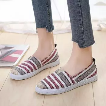 2024 женская обувь, летние сетчатые дышащие туфли на плоской подошве, женские удобные легкие кроссовки, носки, женские лоферы без шнуровки 35 синий