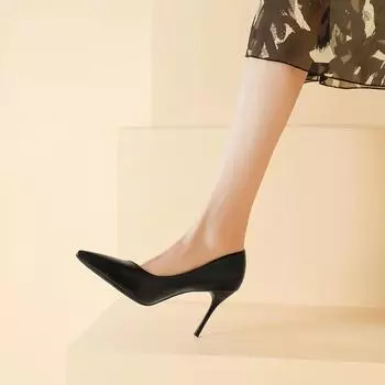 2024 Женская обувь Лето 2024 Высокие каблуки Сексуальные тонкие каблуки Вечерние туфли Слипоны Платье Женщины 2024 Классика Женские туфли-лодочки Обувь 34