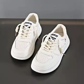 2024 Женская плоская спортивная обувь для похудения Женская обувь Vogue Дышащие кроссовки 35 чёрный