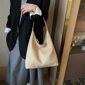 2024 женская сумка через плечо, большая вместительная сумка-тоут, модная и универсальная сумка, может быть встроенной в нишу маленькой сумкой one size fits all хаки