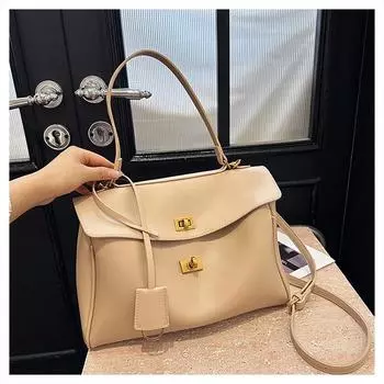 2024 женская сумка-мессенджер большого объема через подмышку - новая модная сумка через плечо для поездок на работу кофейный