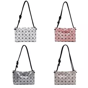 2024 Женская сумка-тоут и сумка через плечо с геометрическим узором в виде ромба