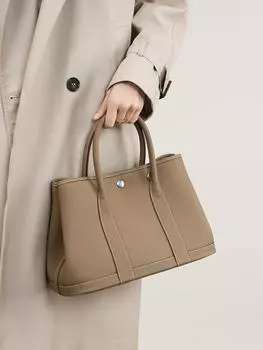 2024 Женская сумка-тоут и сумка-ведро из натуральной кожи, большая универсальная, через плечо 31*14*20 золотисто-коричневый