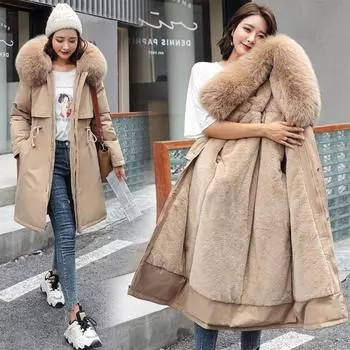 2024 женская ветровка большого размера женская парка модное зимнее пальто куртка для женщин с флисом длинная парка с капюшоном тренчкоты M красный