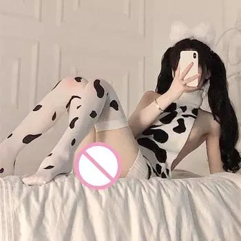 2024 Женские костюмы для косплея, сексуальная униформа для девочек, ролевые игры, костюм без рукавов, трикотажные пуловеры, свитер, ночная рубашка, искушение L