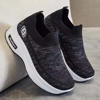 2024 женские кроссовки, модные однотонные женские туфли на платформе, весенне-осенние дышащие прогулочные повседневные туфли на плоской подошве, женская вулканизированная обувь 36 фиолетовый