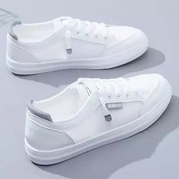 2024 Женские кроссовки Женские вулканизированные туфли Весна Осень Дышащие балетки Однотонные сетчатые туфли Новые повседневные туфли для женщин 35 серый