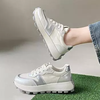 2024 Женские массивные кроссовки Женская повседневная обувь Женские кроссовки на платформе женские удобные модные низкие кроссовки zapatos mujer 35 серый
