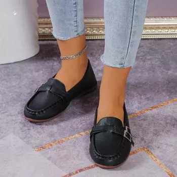 2024 Женские Оксфордские Туфли Двойная Пряжка Слипоны Плоские Туфли Женские Плоские Черные Лоферы Швейные Туфли-лодочки Повседневные zapatillas mujer 41 белый