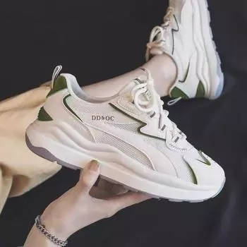 2024 Женские повседневные кроссовки Летние удобные дышащие туфли на платформе Модные женские сетчатые туфли на шнуровке zapatillas mujer 35 серый