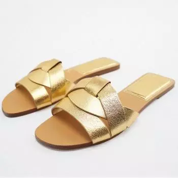 2024 женские тапочки, летняя обувь, уличные шлепанцы, модные брендовые повседневные шлепанцы, женская обувь на плоской подошве, женские пляжные сандалии на низком каблуке 35 чёрный