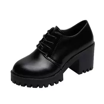 2024 Женские туфли-лодочки Большие размеры Женские каблуки Chaussures Femme Gladiator Летние туфли на высоком каблуке для вечеринки Свадебные туфли Женские толстые каблуки 35 чёрный