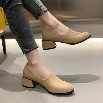 2024 Женские туфли с острым носком на плоской подошве, женские весенние туфли без застежек для офиса, красные туфли на плоской подошве, женские повседневные модные удобные туфли из желе 35 чёрный