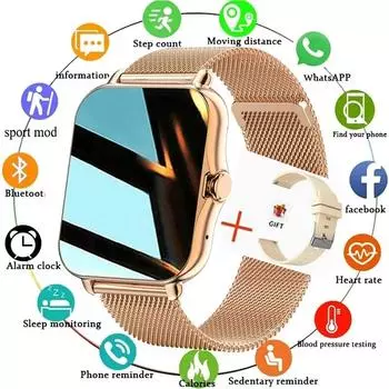 Новинка 2024 года, умные часы для мужчин и женщин, умный браслет, спортивный браслет для отслеживания активности, спортивные женские умные часы