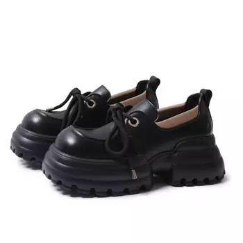 2024 женские весенние новые черные туфли на плоской подошве, женские лоферы без шнуровки, топсайдеры, дизайнерские повседневные кожаные оксфорды 35 чёрный