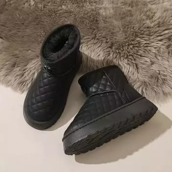 2024 женские зимние удобные нескользящие зимние ботинки теплые плюшевые без застежек однотонные модные женские ботильоны 36 хаки