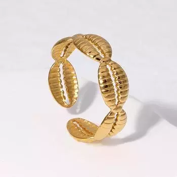 2024 женское французское винтажное открытое кольцо из титановой стали, не выцветающее, высококачественное кольцо из нержавеющей стали, креативный дизайн, открытые кольца 1