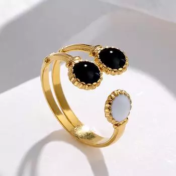 2024 женское французское винтажное открытое кольцо из титановой стали, не выцветающее, высококачественное кольцо из нержавеющей стали, креативный дизайн, открытые кольца 1