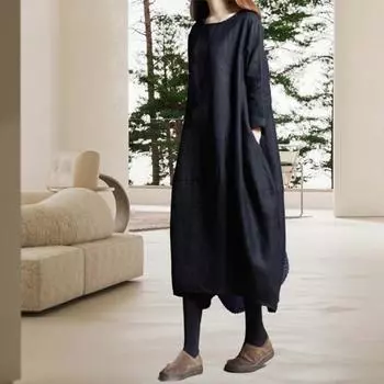 2024 женское летнее платье, мягкий модный пуловер, модное женское летнее платье до середины икры, женская одежда L красный