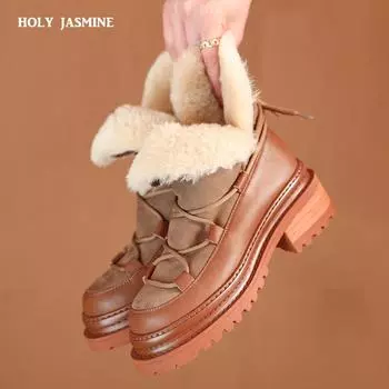 2024 зима Новые женские шерстяные замшевые ботильоны женские зимние ботинки повседневная обувь для танцев женские новейшие ботинки на платформе на высоком каблуке 4 чёрный