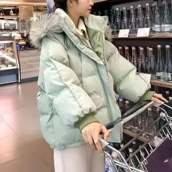 2024 зимнее милое элегантное пальто для офиса, повседневное пальто с длинным рукавом, женское вечернее облегающее винтажное блузка в корейском стиле, шикарное S чёрный