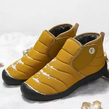 2024 зимние ботинки унисекс, водонепроницаемые зимние ботинки, мужская теплая повседневная обувь, желтые плюшевые ботильоны для мужчин, Botas Mujer, большой размер 48 47