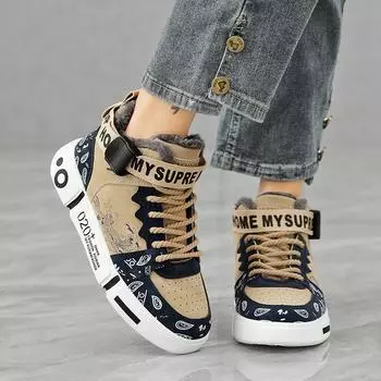 2024 зимние ботинки женские зимние ботильоны теплые меховые ботинки утепленные туфли на молнии плоские кроссовки мужские уличные ботинки 36-44 36 синий