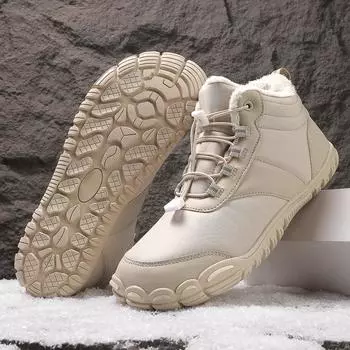 2024 зимние пары хлопковые сапоги для активного отдыха водонепроницаемые зимние ботинки для мужчин и женщин большой размер плюс бархатные альпинистские походные ботинки 36 чёрный