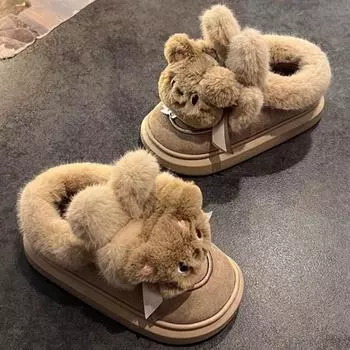 2024 зимние женские зимние сапоги плюшевые теплые нескользящие водонепроницаемые женские кроссовки на плоской подошве повседневные женские ботильоны без застежек Botas Mujer 36